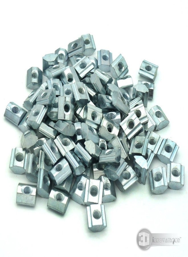 3DINNOVATIONS 3D Innovations T Nut M4 Threaded Pre Assembly T-Nut for 20x20 Aluminum Extrusions/Aluminum Profile (Qty: 25 pcs) (M4 (25pcs), Pre Assembly) - Image 3